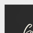 Glorious Word of Intention Framed print 21x29.7 cm / 8x12" White frame Carbon paper corner detail