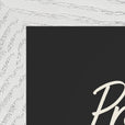 Presence Word of Intention Framed print 21x29.7 cm / 8x12" White frame Carbon paper corner detail