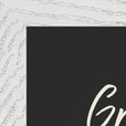 Grateful Word of Intention Framed print 21x29.7 cm / 8x12" White frame Carbon paper corner detail