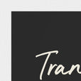 Transcendence Word of Intention Framed print 21x29.7 cm / 8x12" White frame Carbon paper corner detail