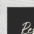 Resilience Word of Intention Framed print 21x29.7 cm / 8x12" White frame Carbon paper corner detail