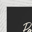 Patience Word of Intention Framed print 21x29.7 cm / 8x12" White frame Carbon paper corner detail