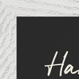 Harmonious Word of Intention Framed print 21x29.7 cm / 8x12" White frame Carbon paper corner detail