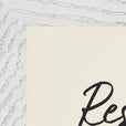 Resilience Word of Intention Framed print 21x29.7 cm / 8x12" White frame Linen paper corner detail