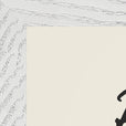 Real Word of Intention Framed print 21x29.7 cm / 8x12" White frame Linen paper corner detail