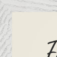 Energy Word of Intention Framed print 21x29.7 cm / 8x12" White frame Linen paper corner detail