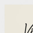 Vibrant Word of Intention Framed print 21x29.7 cm / 8x12" White frame Linen paper corner detail