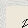 Respect Word of Intention Framed print 21x29.7 cm / 8x12" White frame Linen paper corner detail