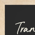 Transcendence Word of Intention Framed print 21x29.7 cm / 8x12" Wood frame Carbon paper corner detail