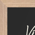 Vibrant Word of Intention Framed print 21x29.7 cm / 8x12" Wood frame Carbon paper corner detail