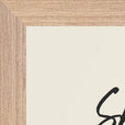 Sharing Word of Intention Framed print 21x29.7 cm / 8x12" Wood frame Linen paper corner detail