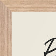 Respect Word of Intention Framed print 21x29.7 cm / 8x12" Wood frame Linen paper corner detail