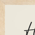 Hopeful Word of Intention Framed print 21x29.7 cm / 8x12" Wood frame Linen paper corner detail