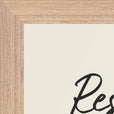 Resilience Word of Intention Framed print 21x29.7 cm / 8x12" Wood frame Linen paper corner detail