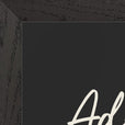 Adventurous Word of Intention Framed print A3 (29.7 x 42  cm) Black frame Carbon paper corner detail