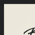 Balance Word of Intention Framed print A3 (29.7 x 42  cm) Black frame Linen paper corner detail