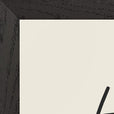 Hopeful Word of Intention Framed print A3 (29.7 x 42  cm) Black frame Linen paper corner detail