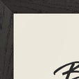 Balance Word of Intention Framed print A3 (29.7 x 42  cm) Black frame Linen paper corner detail