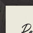 Resilience Word of Intention Framed print A3 (29.7 x 42  cm) Black frame Linen paper corner detail