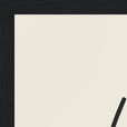 Hopeful Word of Intention Framed print A3 (29.7 x 42  cm) Black frame Linen paper corner detail