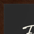 Fortitude Word of Intention Framed print A3 (29.7 x 42  cm) Dark wood frame Carbon paper corner detail