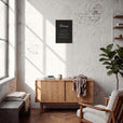 Glorious Word of Intention Framed print A3 (29.7 x 42  cm) Dark wood frame Carbon paper in interior