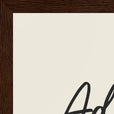 Adventurous Word of Intention Framed print A3 (29.7 x 42  cm) Dark wood frame Linen paper corner detail