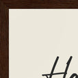 Harmonious Word of Intention Framed print A3 (29.7 x 42  cm) Dark wood frame Linen paper corner detail