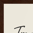 Transcendence Word of Intention Framed print A3 (29.7 x 42  cm) Dark wood frame Linen paper corner detail