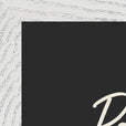 Patience Word of Intention Framed print A3 (29.7 x 42  cm) White frame Carbon paper corner detail