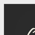 Glorious Word of Intention Framed print A3 (29.7 x 42  cm) White frame Carbon paper corner detail