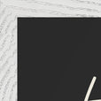 Hopeful Word of Intention Framed print A3 (29.7 x 42  cm) White frame Carbon paper corner detail