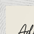 Adventurous Word of Intention Framed print A3 (29.7 x 42  cm) White frame Linen paper corner detail