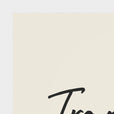 Transcendence Word of Intention Framed print A3 (29.7 x 42  cm) White frame Linen paper corner detail