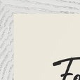 Fortitude Word of Intention Framed print A3 (29.7 x 42  cm) White frame Linen paper corner detail