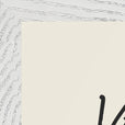 Vibrant Word of Intention Framed print A3 (29.7 x 42  cm) White frame Linen paper corner detail