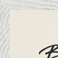 Balance Word of Intention Framed print A3 (29.7 x 42  cm) White frame Linen paper corner detail