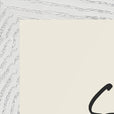 Synergy Word of Intention Framed print A3 (29.7 x 42  cm) White frame Linen paper corner detail