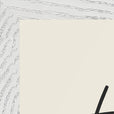 Hopeful Word of Intention Framed print A3 (29.7 x 42  cm) White frame Linen paper corner detail