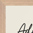 Adventurous Word of Intention Framed print A3 (29.7 x 42  cm) Wood frame Linen paper corner detail