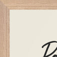 Patience Word of Intention Framed print A3 (29.7 x 42  cm) Wood frame Linen paper corner detail