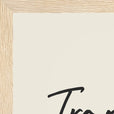 Transcendence Word of Intention Framed print A3 (29.7 x 42  cm) Wood frame Linen paper corner detail