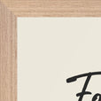 Fortitude Word of Intention Framed print A3 (29.7 x 42  cm) Wood frame Linen paper corner detail