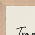 Transcendence Word of Intention Framed print A3 (29.7 x 42  cm) Wood frame Linen paper corner detail