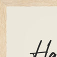 Harmonious Word of Intention Framed print A3 (29.7 x 42  cm) Wood frame Linen paper corner detail