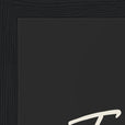 Transcendence Word of Intention Framed print 30x40 cm / 12x16″ Black frame Carbon paper corner detail