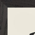 Fortitude Word of Intention Framed print 30x40 cm / 12x16″ Black frame Linen paper corner detail