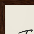 Transcendence Word of Intention Framed print 30x40 cm / 12x16″ Dark wood frame Linen paper corner detail