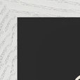 Patience Word of Intention Framed print 30x40 cm / 12x16″ White frame Carbon paper corner detail