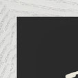 Fortitude Word of Intention Framed print 30x40 cm / 12x16″ White frame Carbon paper corner detail